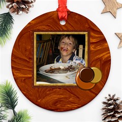 Who Doesn t Love Chocolate? Bakers Dozen ornament 1 - Round Ornament (Two Sides) Who Doesn t Love Chocolate? Bakers Dozen ornament 1 - Round Ornament (Two Sides)