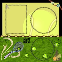 Tennis Scrapbook Kit - ScrapBook Page 12 x 12 Tennis Scrapbook Kit - ScrapBook Page 12 x 12