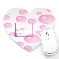 Bubbles - Heart Mousepad