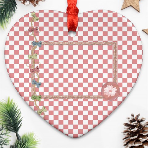 Pips 2 Sided Heart Ornament 1 By Lisa Minor Front