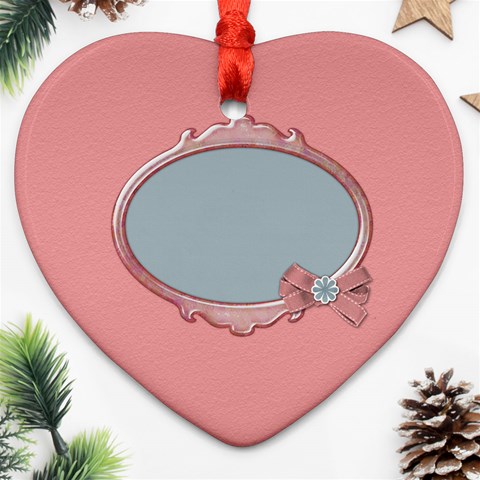 Pips 2 Sided Heart Ornament 1 By Lisa Minor Back