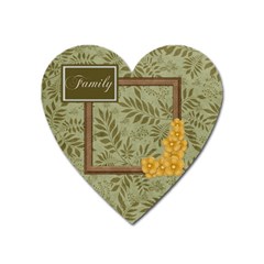Autumn Story Heart Magnet 1