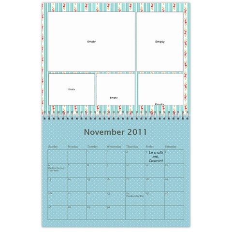 Calendar Eliza By Damaris Nov 2011