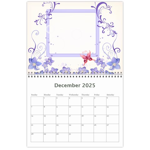 Flower Calendar By Wood Johnson Dec 2025