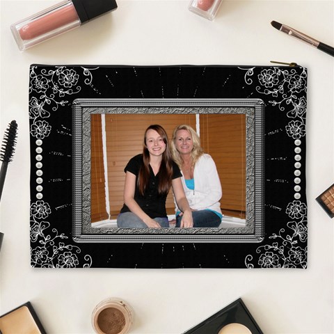 Mom & Me Xl Cosmetic Bag (back Has Photo Frame) By Lil Back