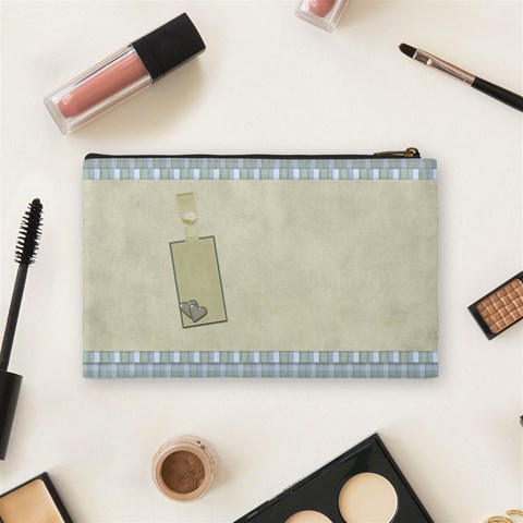 Winters Blessing Medium Cosmetic Bag 1 By Lisa Minor Back