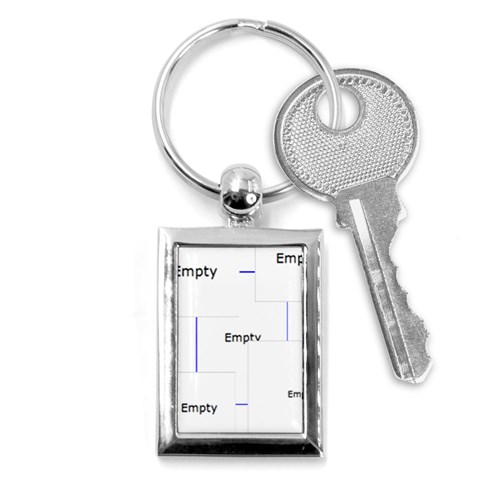 Blue Light W/snowflakes Keychain By Ivelyn Front