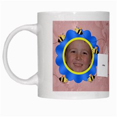 Grandma s Sweet Honey Bees Mug Peach 2 - White Mug