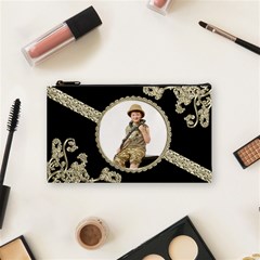 Liquid Gold Ribbon Small Cosmetic Bag - Cosmetic Bag (Small) Liquid Gold Ribbon Small Cosmetic Bag - Cosmetic Bag (Small)