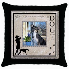 Dog Throw Pillow Case (5 styles) - Throw Pillow Case (Black) Dog Throw Pillow Case (5 styles) - Throw Pillow Case (Black)