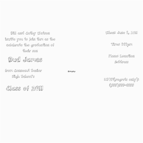Bud Watson Graduation Announcements By Lindsey Hayes 7 x5  Photo Card - 5