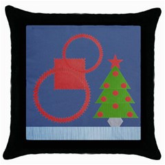 Christmas pillow - Throw Pillow Case (Black) Christmas pillow - Throw Pillow Case (Black)