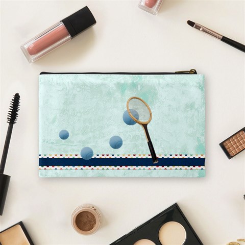 Games We Play Medium Cosmetic Bag 1 By Lisa Minor Back