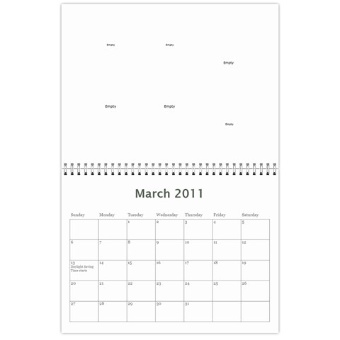Joyce Calendar By Brittany Mar 2011
