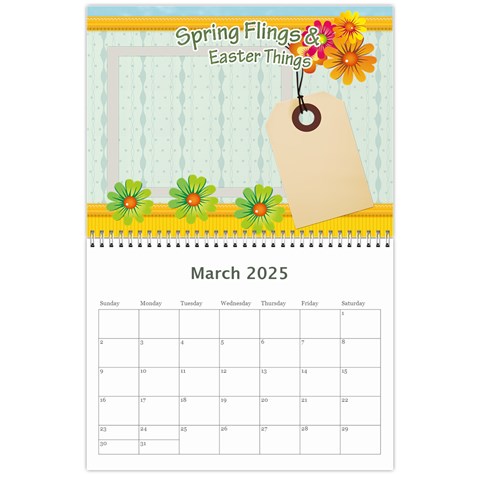 Calendar 2025 By Joely Mar 2025