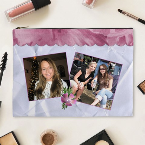 The Friends We Meet     Xl Cosmetic Bag By Lil Front