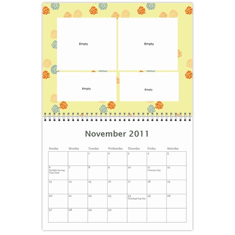 Mom P Calendar By Evelyn Nov 2011
