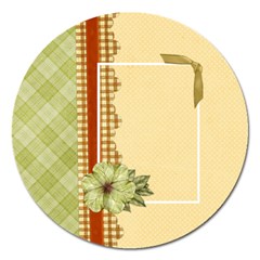 Septembers Blush Round Magnet 1