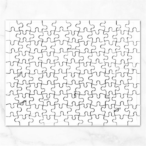 Rectangle Puzzle Template Spring By Laurrie Front