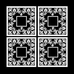 Art Nouveau Classic black & White quickpages 12 x 12 - ScrapBook Page 12 x 12 Art Nouveau Classic black & White quickpages 12 x 12 - ScrapBook Page 12 x 12