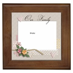 Framed Tile -our Family