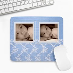 Blue Lace and Grunge Custom Large Mousepad Blue Lace and Grunge Custom Large Mousepad