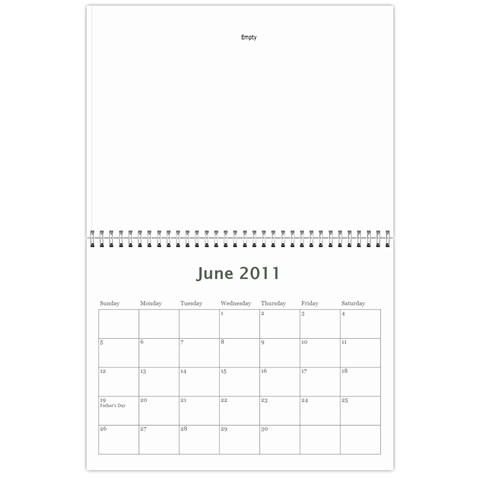 London 2011 Calendar By Sarah Jun 2011