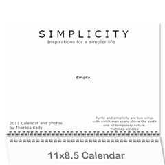 calendar - Wall Calendar 11  x 8.5  (12-Months)