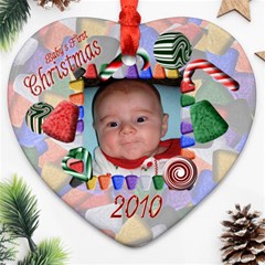 Baby s First Christmas 2010 - Ornament (Heart)