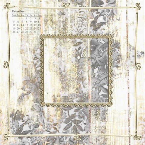 Scrapbook Page Calender 2011 8 X 8 Quickpages By Catvinnat 8 x8  Scrapbook Page - 12