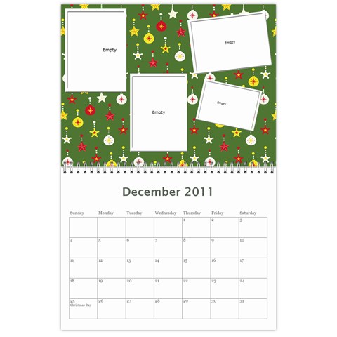 Tootie s Calendar 2011 By Colton Dec 2011