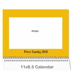 Price Family 2010 - Wall Calendar 11  x 8.5  (12-Months)