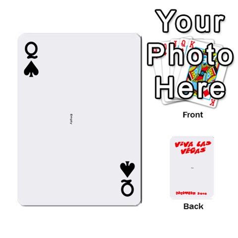 Queen Vegas Mix Cards By Stephie Shell Front - SpadeQ