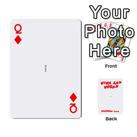 Queen Vegas Mix Cards By Stephie Shell Front - DiamondQ