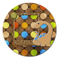 Dinosaur! Round Magnet 1