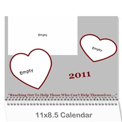 Rescue Calander - Wall Calendar 11  x 8.5  (12-Months)