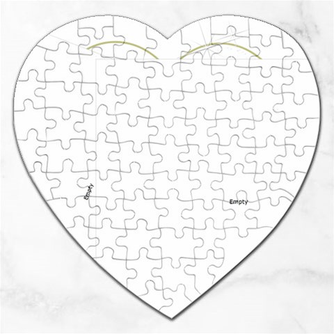 Blue Lights Heart Sparkling Puzzle By Ivelyn Front