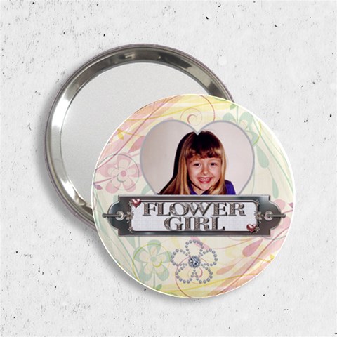 Flower Girl Handbag Mirror By Lil Front