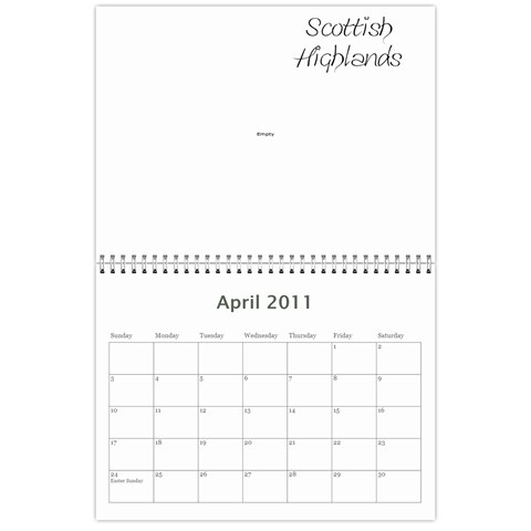 2011 Calendar By Susan Apr 2011