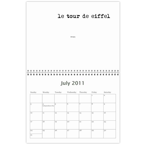 2011 Calendar By Susan Jul 2011