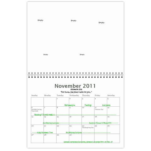 Calendarb By Raquel Nov 2011