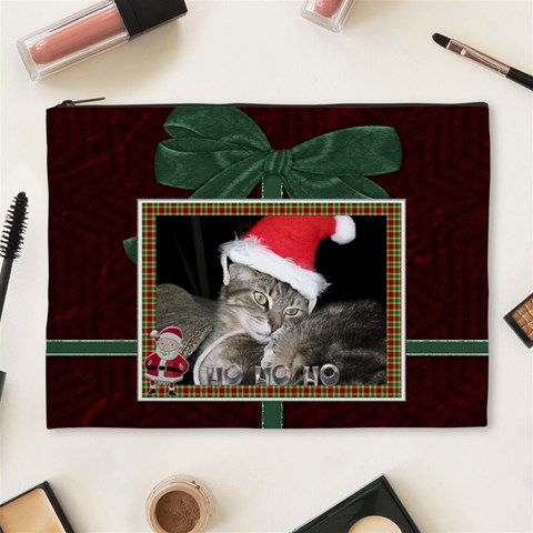 Christmas Memories Xl Cosmetic Bag By Lil Front