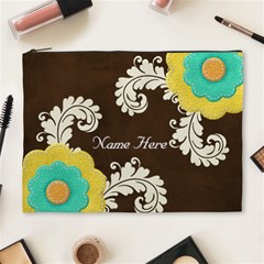 XL Cosmetic Case Big Flowers - Cosmetic Bag (XL)