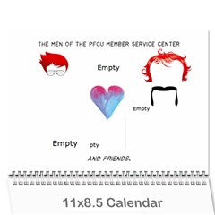 pfcu calendar - Wall Calendar 11  x 8.5  (12-Months)