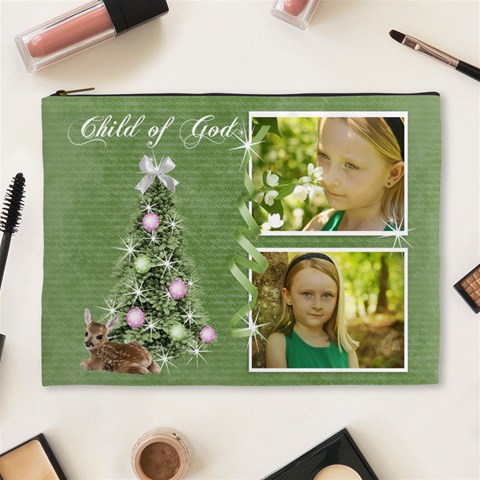 Xl Cosmetic Bag Child Of God By Laurrie Front