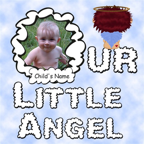 Our Little Angel Boy Scrapebook Pages12x12 By Chere s Creations 12 x12  Scrapbook Page - 1