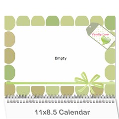 Family calendar - Wall Calendar 11  x 8.5  (12-Months)