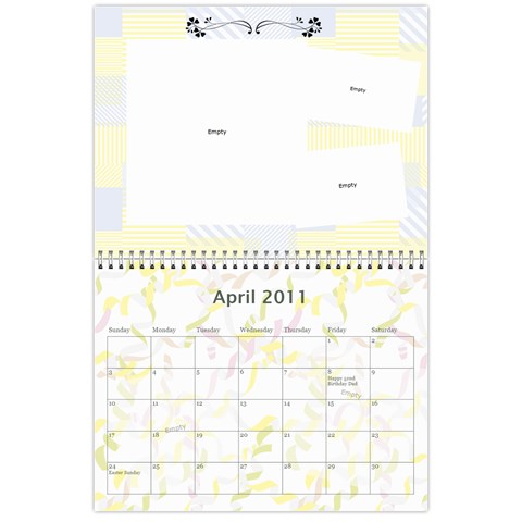 Family Calendar By Xiao Min Wu Apr 2011