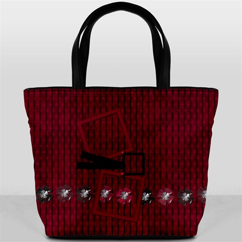 Fuschia Ruckus Bucket Bag By Lisa Minor Front