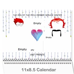 pfcu calendar - Wall Calendar 11  x 8.5  (12-Months)